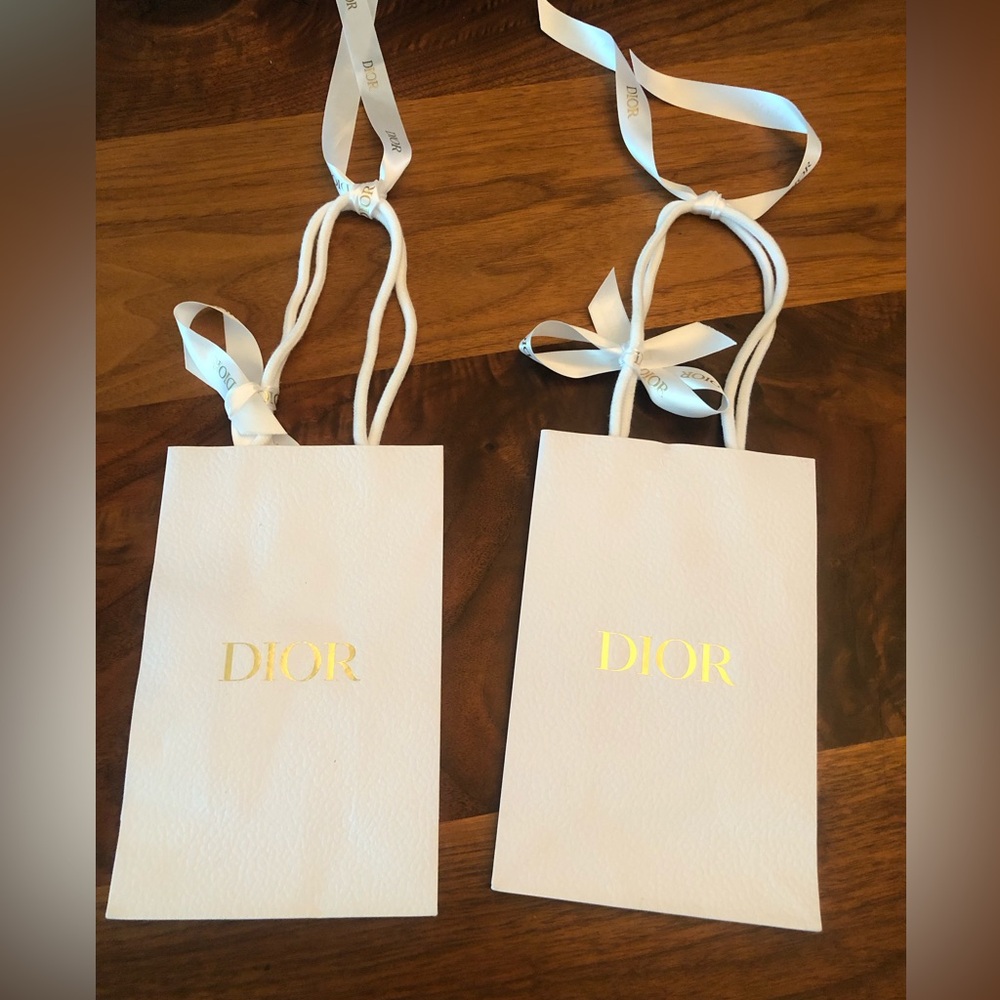 Christian Dior paper gift bags (pair)